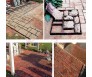 20" Pavement Concrete Mold Garden Walkway Driveway Path DIY Maker Mould Plastic
